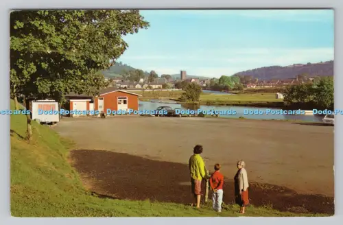 R809507 Brecon. River Usk. Gedruckt in Großbritannien