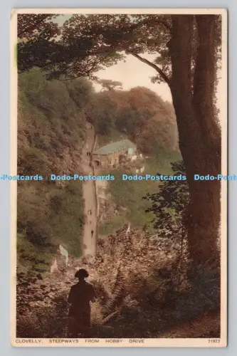 R807812 Clovelly. Steile Bahnen von Hobby Drive. Photochrom. London. Tunbridge Well