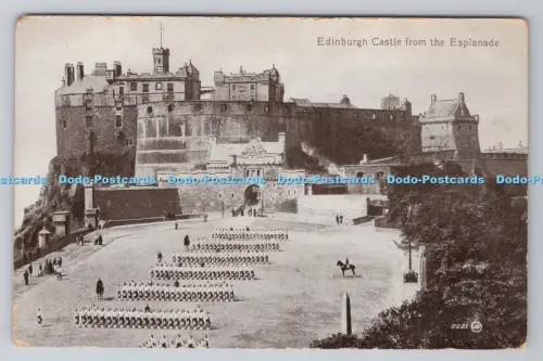 R806231 Edinburgh Castle von der Esplanade. Valentine Serie