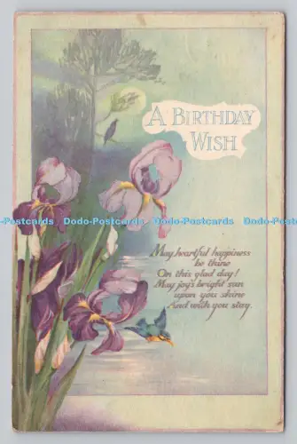 R807823 Ein Geburtstagswunsch. Blumen. stecken. R1015