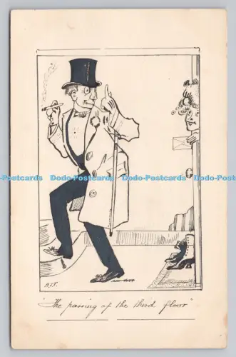 R807830 Das Passieren des dritten Stocks. A. T. T. Postkarte