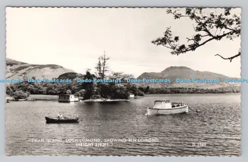 R809550 Schwaneninsel. Loch Lomond. Ben Lomond zeigen. Valentinstag. RP