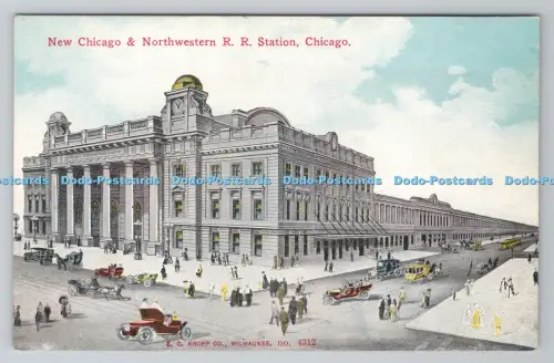R806243 Chicago. New Chicago and Northwestern R.R. Station. E. C. Kropp. Milwau