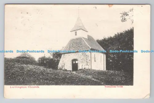 R806283 Lullington Church. Serie Valentine. PM. Lewes. 1903