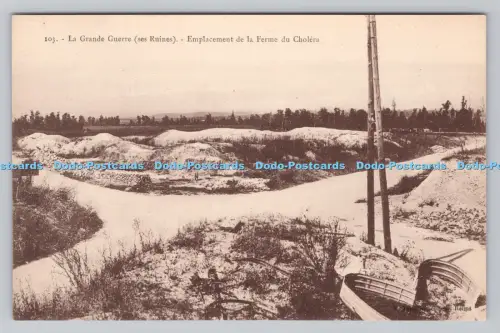 R809595 La Grande Guerre. Ses Ruinen. Emplacement de la Ferme du Cholera. V. Do