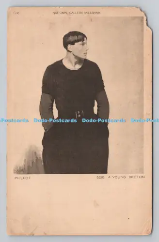 R808004 Millbank. Nationalgalerie. Ein junger Breton. Philpot