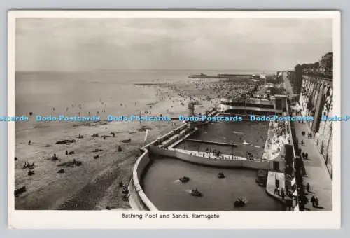 R808020 Ramsgate. Schwimmbad und Sand. Serie A. H. und S. Paragon. RP