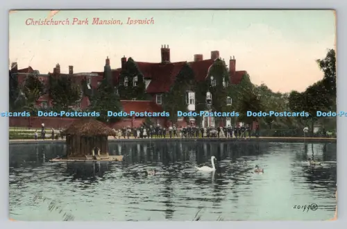 R809745 Ipswich. Christchurch Park Mansion. Serie Valentine. 1909