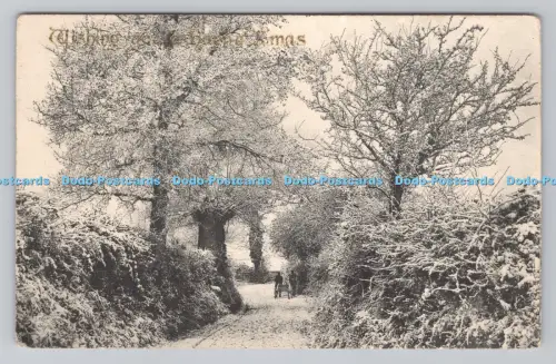 R808024 Ich wünsche Ihnen frohe Weihnachten. Im Wald. Frith Serie
