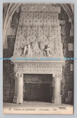 R808027 Chateau d Amboise. Cheminee. ND