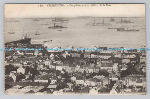 R808029 Cherbourg. Vue Generale de la Ville de la Rade