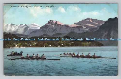 R808034 Luzern u. Die Alpen. E. Goetz
