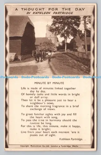 R809766 Ein Gedanke zum Tag. Kathleen Rebhuhn. Photochrom. Tunbridge Wells.