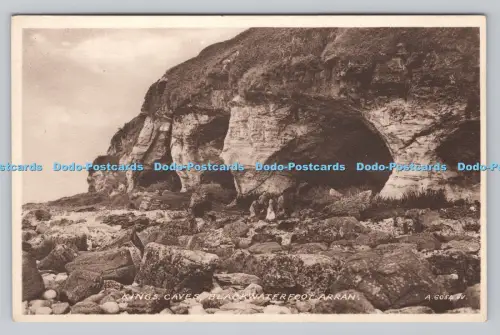 R809777 Arran. Kings Caves. Schwarzwasserfuß. Valentinstag. Sepiatyp