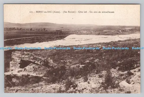 R809837 Berry au Bac. Aisne. Ses Ruinen. Cote 108. Un Abri de Mitrailleuses. Do