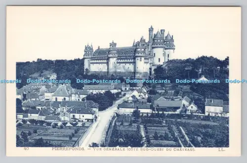 R808112 Pierrefonds. Vue Generale Cote Sud Ouest Du Chateau. Levy Fils et Cie. P