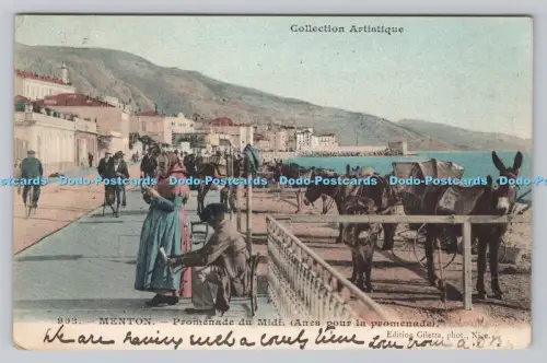 R808124 Menton. Promenade du Midi. Anes Pour la Promenade. Giletta. PM. Ripon. 1