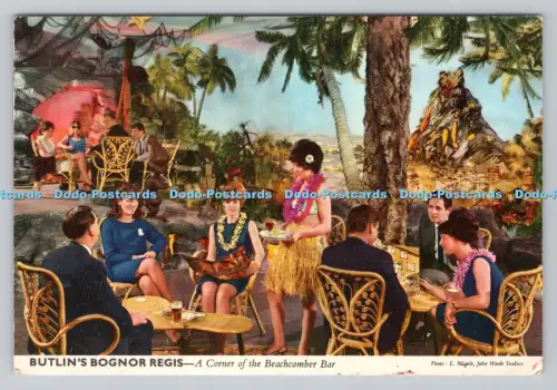 R809889 Butlin Bognor Regis. Eine Ecke der Beachcomber Bar. John Hinde. E. Nag