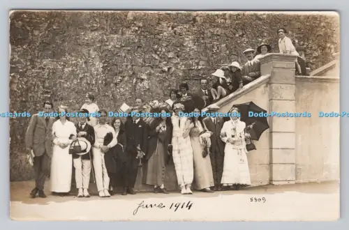 R808163 Personengruppe. M. und S. Foto. Westonville. Palm Bay. Broadstairs. Cl