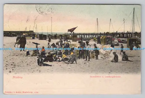 R809891 Misdroy. Strandleben u. Landungsbrücke. Reinicke und Rubin. Magdeburg