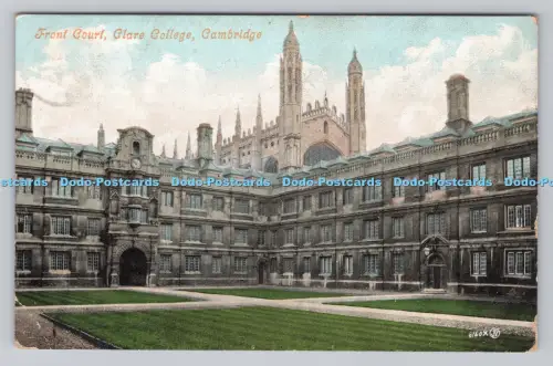 R809958 Cambridge. Front Court. Clare College. Valentine Serie