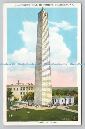 R810145 Charlestown. Bunker Hill Monument. Boston. Masse. United Art