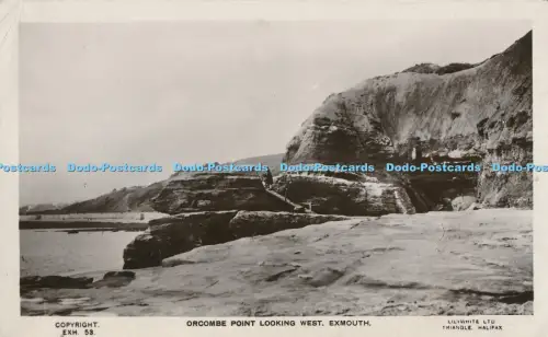 R000013 Orcombe Point Looking West Exmouth Lilywhite RP 1936