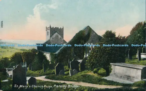 R003630 St Marys Church Ruins Pateley Bridge W A Bilton