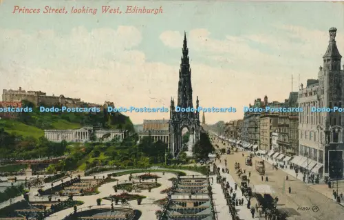 R003640 Princes Street Looking West Edinburgh Valentine