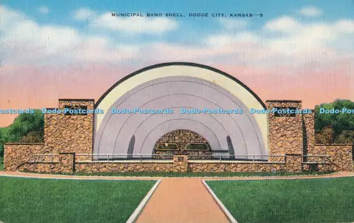R006847 Municipal Band Shell Dodge City Kansas E C Kropp