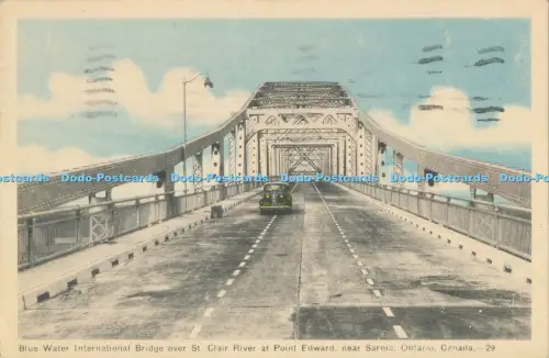 R008555 Blue Water International Bridge Over St Clair River at Point Edward near