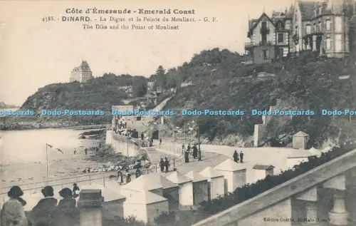 R009347 Emerald Coast Dinard The Dike and the Point of Moulinet Guerin No 4588
