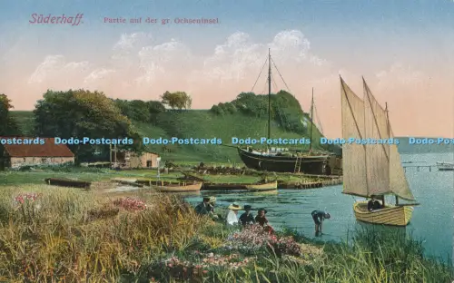 R017859 Suderhaff Partie auf der gr Ochseninsel Th Th Thomasen