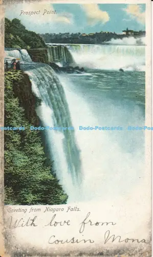 R018194 Prospect Point Greeting from Niagara Falls B Hopkins