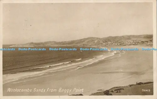 R024507 Woolacombe Sands from Baggy Point Photo Precision English No 3643 1968