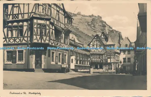 R033362 Bacharach a Rhein Marktplatz Heinrich Wilhelm Mades RP
