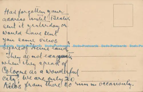 R035765 Colna Rhein Kaiser Wilhelm Ring mit Kaiser Wilhelm Denkmal