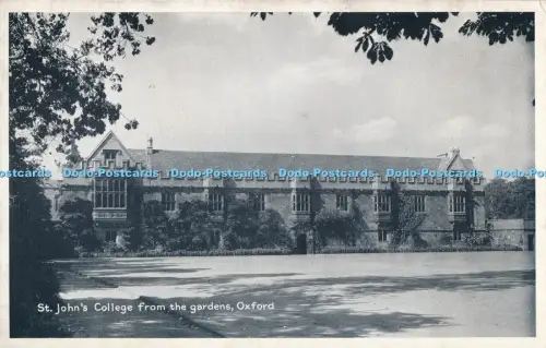 R029138 St Johns College from the Gardens Oxford T V A P