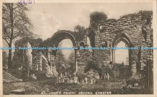 R029153 St Johns Priory Arches Chester Valentine Carbotype