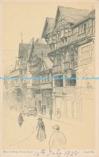 R029162 Haus in Bridge Street Chester A und C schwarz Nr 64