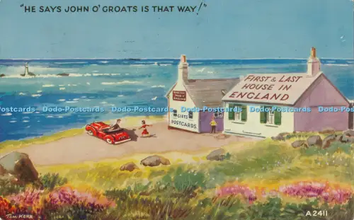 R029173 Er sagt, John O Groats ist so das erste und letzte Haus in England Valent