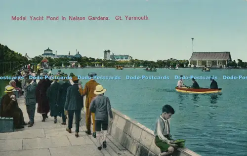 R029182 Modell Yacht Teich in Nelson Gardens Gt Yarmouth