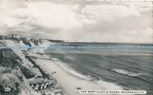 R029477 The West Cliff and Sands Bournemouth Dearden and Wade RP 1961