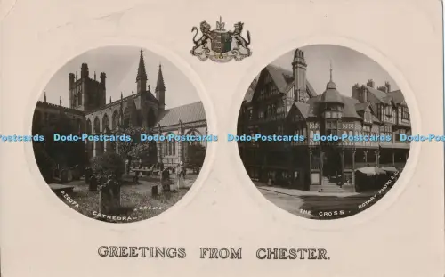 R029569 Grüße aus Chester Cathedral und Cross Rotary 1908