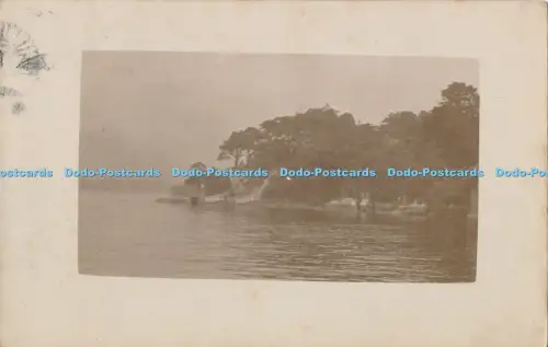 R029573 Alte AK See und Bäume