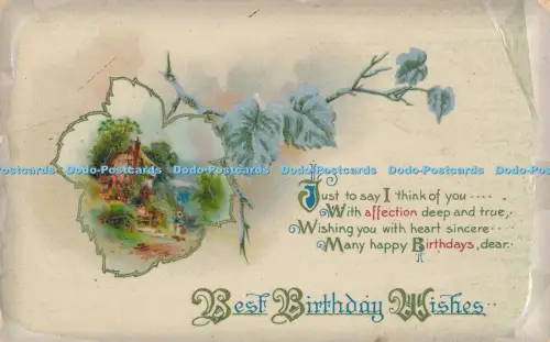 R029589 Grußkarte Beste Geburtstagswünsche Wildt und Kray 1915