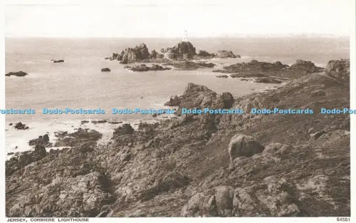 R029845 Jersey Corbiere Lighthouse Photochrom No 84551