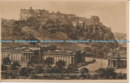 R029879 Edinburgh Castle and National Gallery Valentine