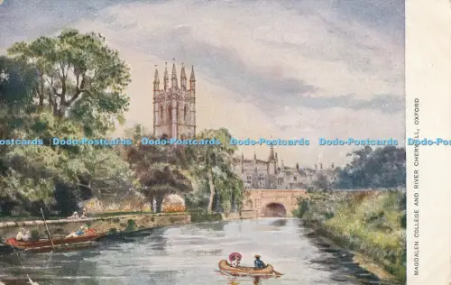R029880 Magdalen College and River Cherwell Oxford The Artistic 1904