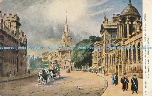 R029882 The High Oxford zeigt University Queens and All Souls Colleges und S M
